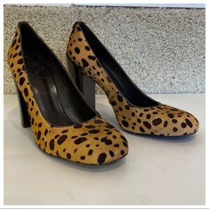 Tory Burch Rae Cheetah Stacked Heels